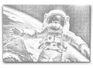 Astronaute avec la planète Terre - Dottingo