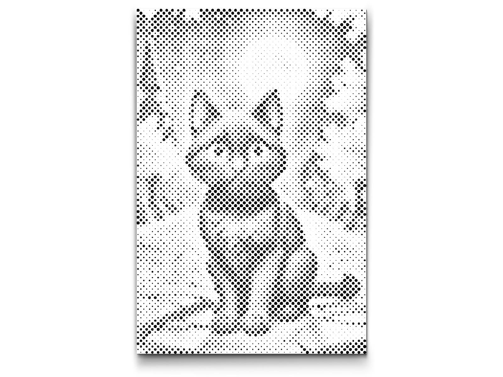 Chat noir en automne - Dottingo