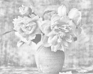 Vase de roses - Dottingo