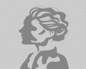 Silhouette d'une femme - Dottingo
