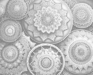 Mandala à motif floral - Dottingo