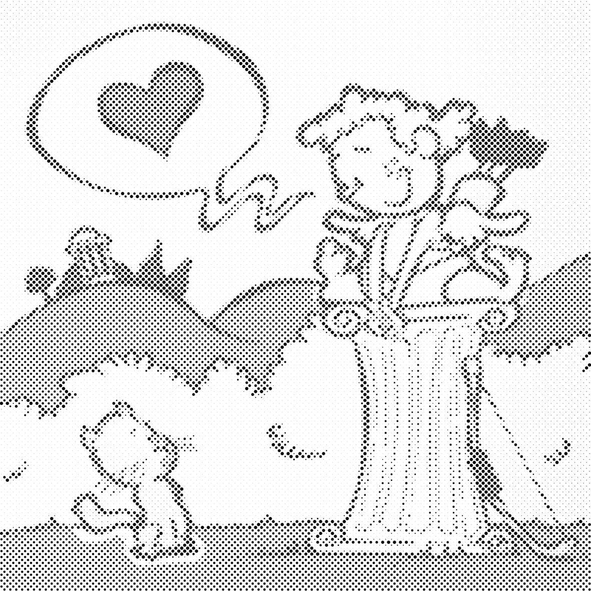 Cupidon et chaton - Dottingo