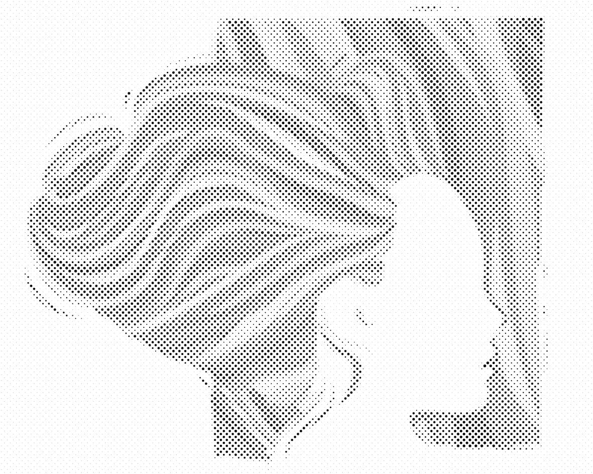 Femme avec des cheveux colorés - Dottingo