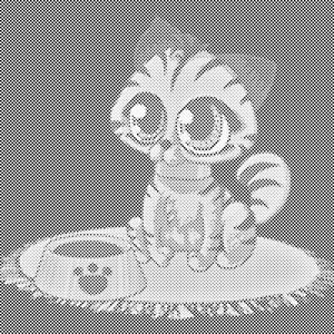 Chaton avec de grands yeux - Dottingo
