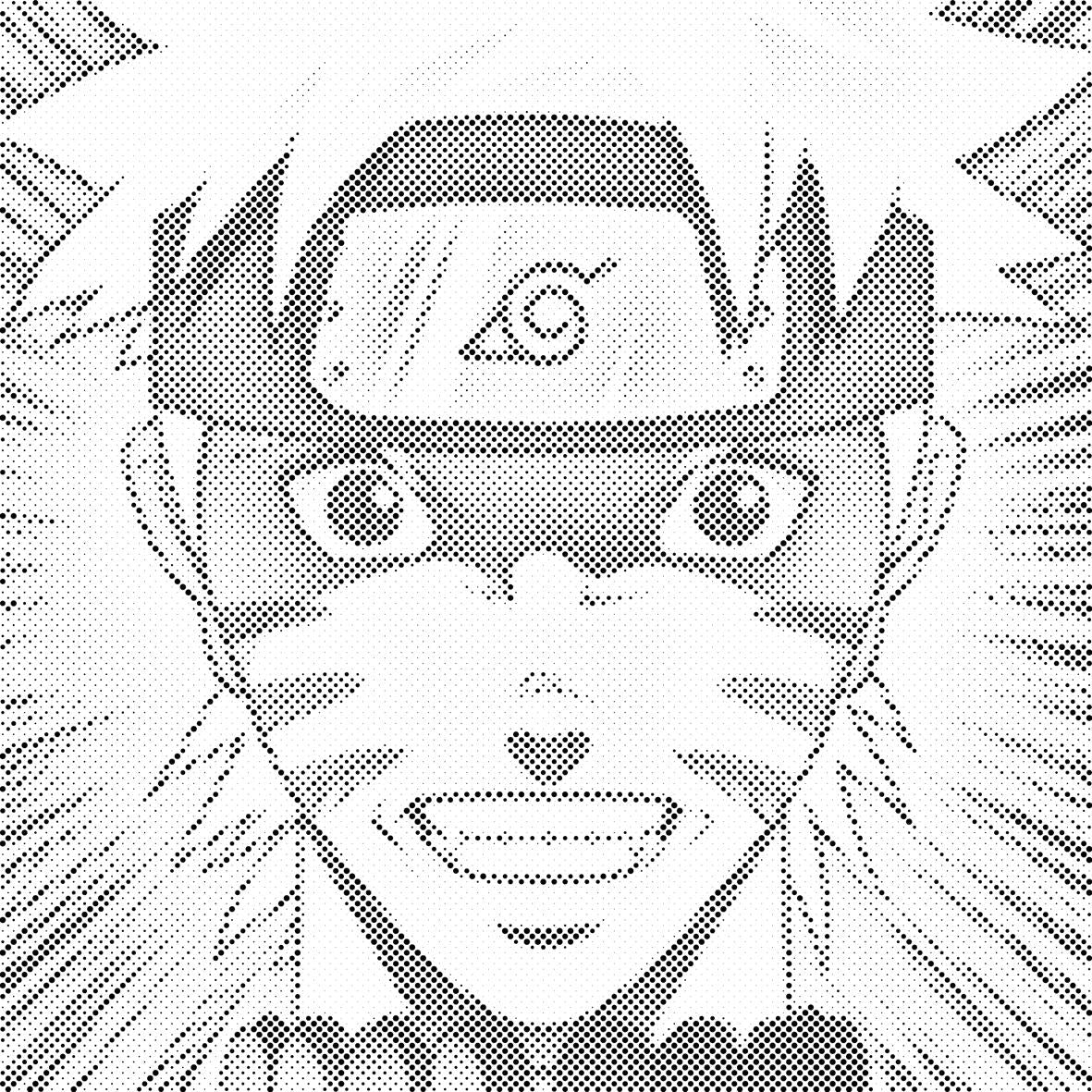Kakashi avec Kurama - Dottingo