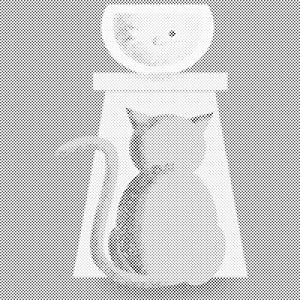 Chat et proie - Dottingo