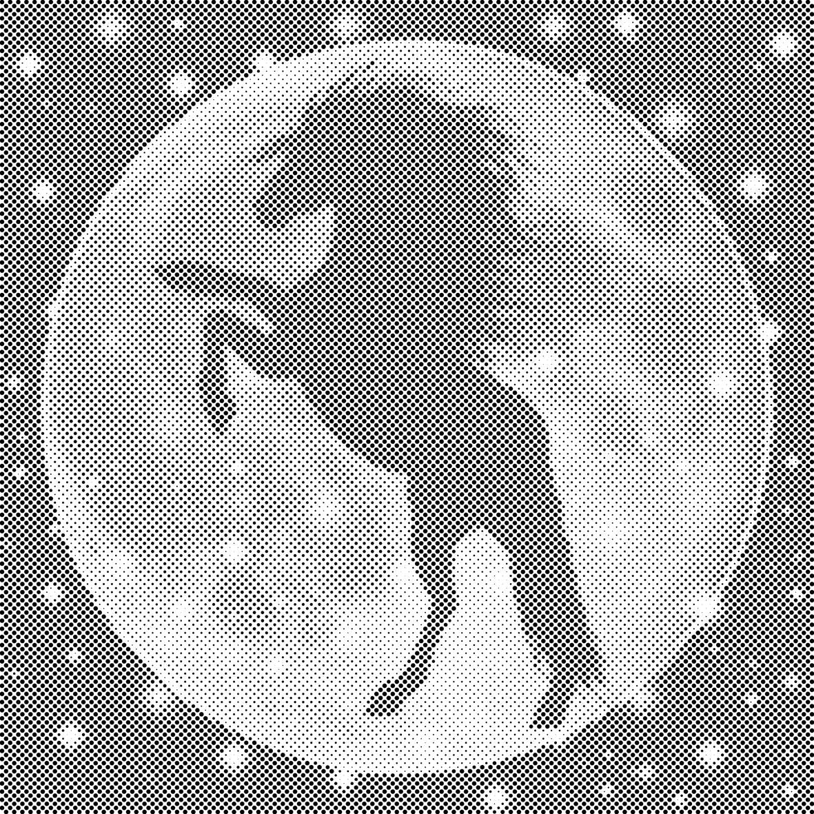 Silhouette d'un cheval sur la Lune - Dottingo