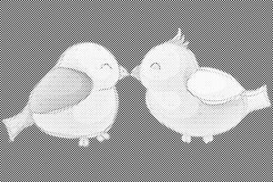 Oiseaux amoureux - Dottingo