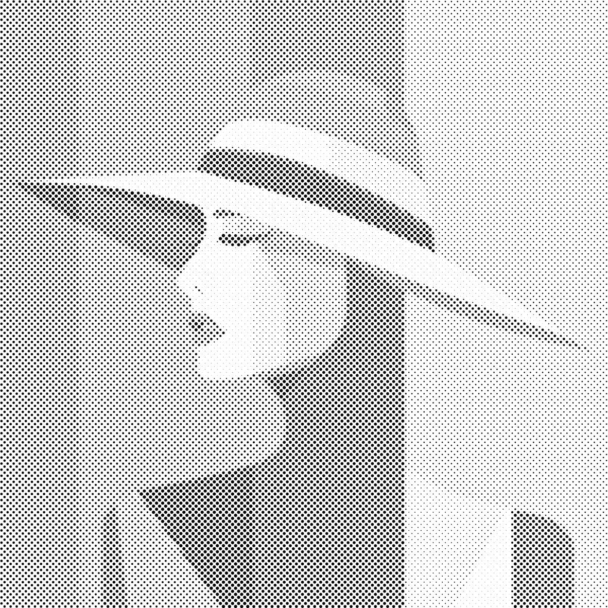 Dame avec un chapeau - Dottingo