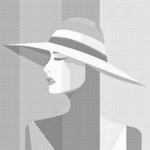 Dame avec un chapeau - Dottingo