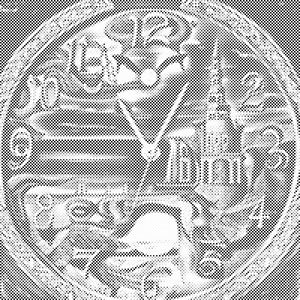 Horloge abstraite - Dottingo