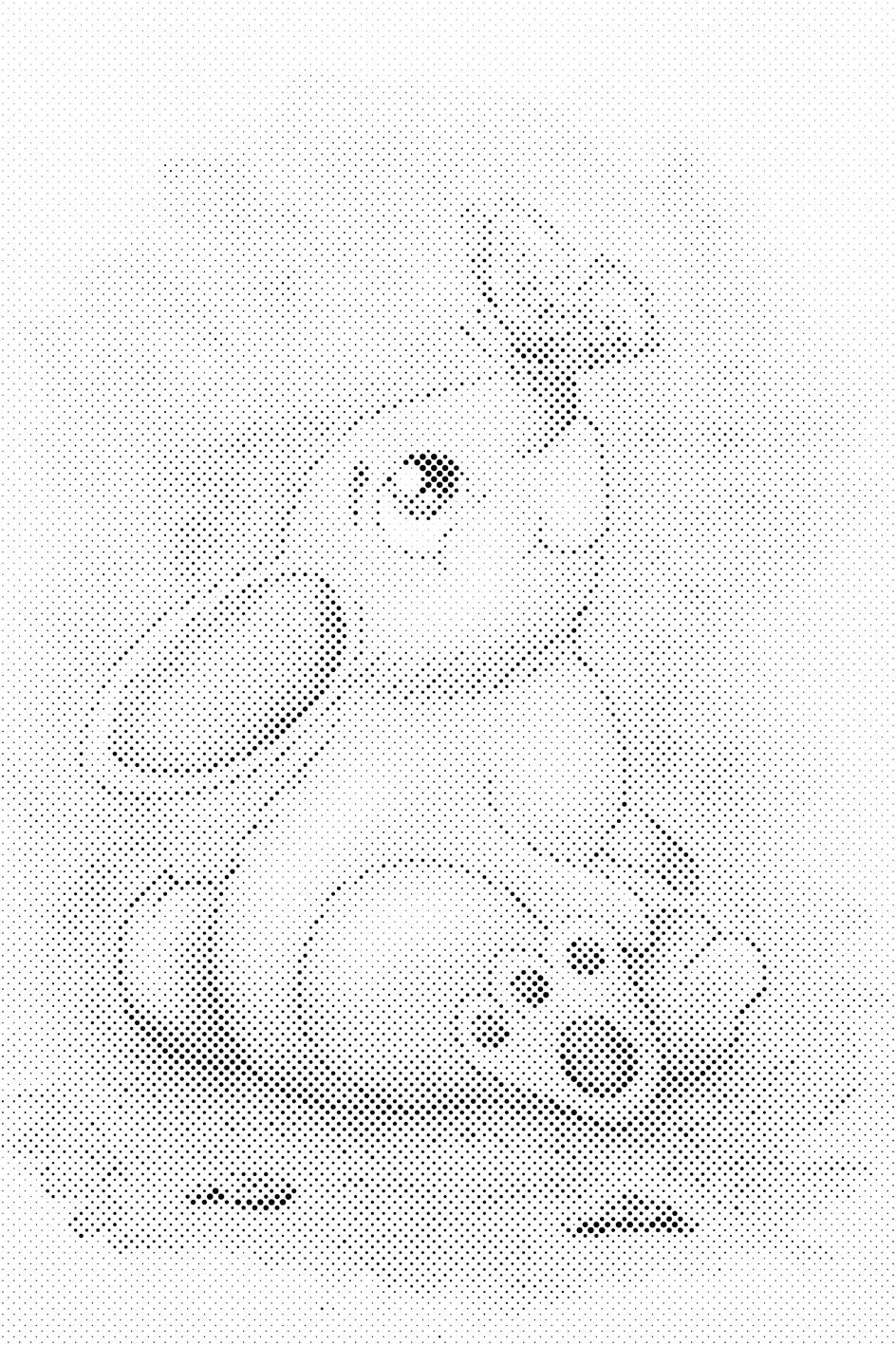 Lapin avec un papillon sur le nez - Dottingo
