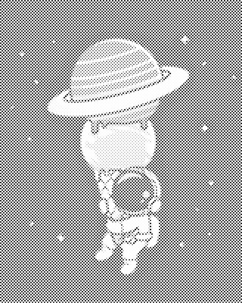 Astronaute avec cône de planètes - Dottingo