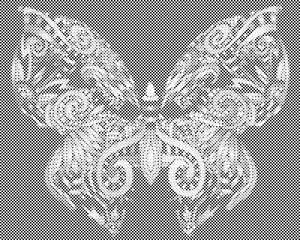 Mandala papillon - Dottingo