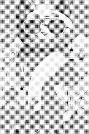 Chat pop art - Dottingo