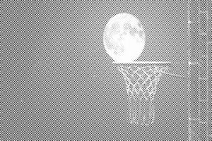Basket et pleine Lune - Dottingo