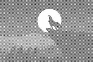 Loup la nuit - Dottingo