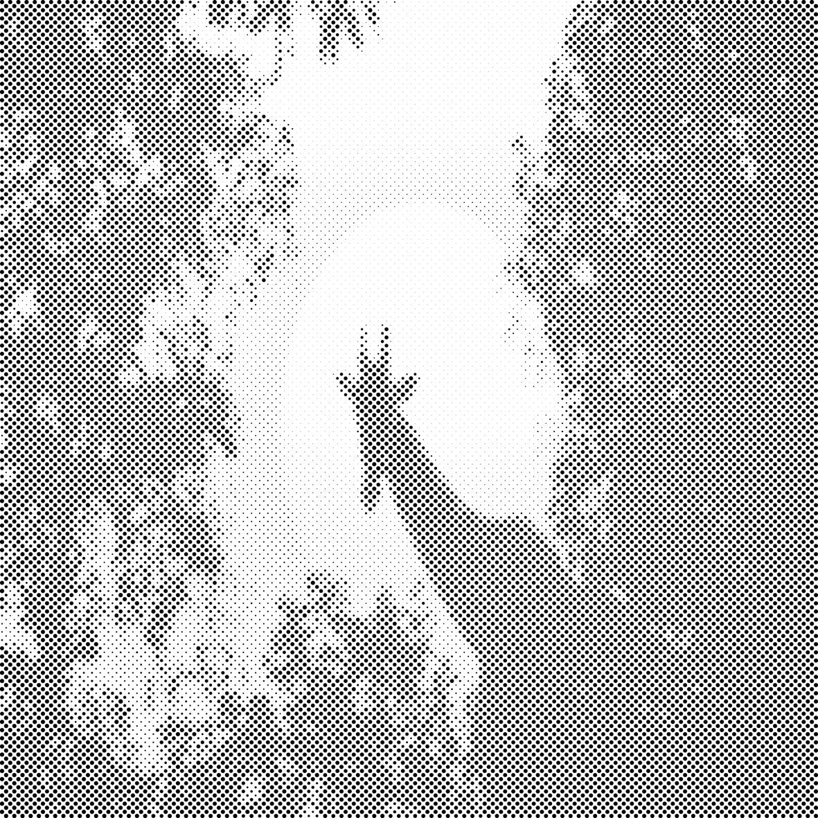 Girafe au clair de lune - Dottingo