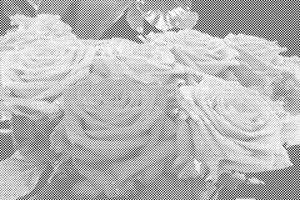 Fleur rouge dans un bouquet - Dottingo