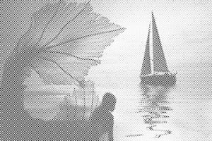 Sirène et voilier - Dottingo