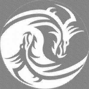 Dragon yin et yang - Dottingo