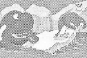 Pingouins et baleine - Dottingo