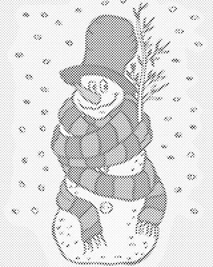 Bonhomme de neige - Dottingo