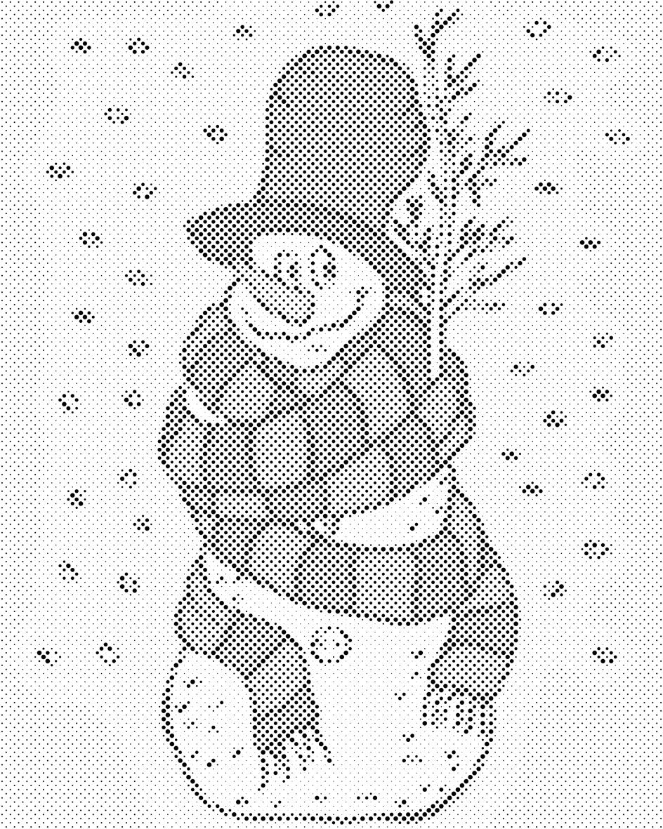 Bonhomme de neige - Dottingo