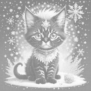 Chaton enneigé - Dottingo