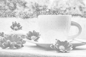 Après-midi d'hiver avec une tasse de thé - Dottingo