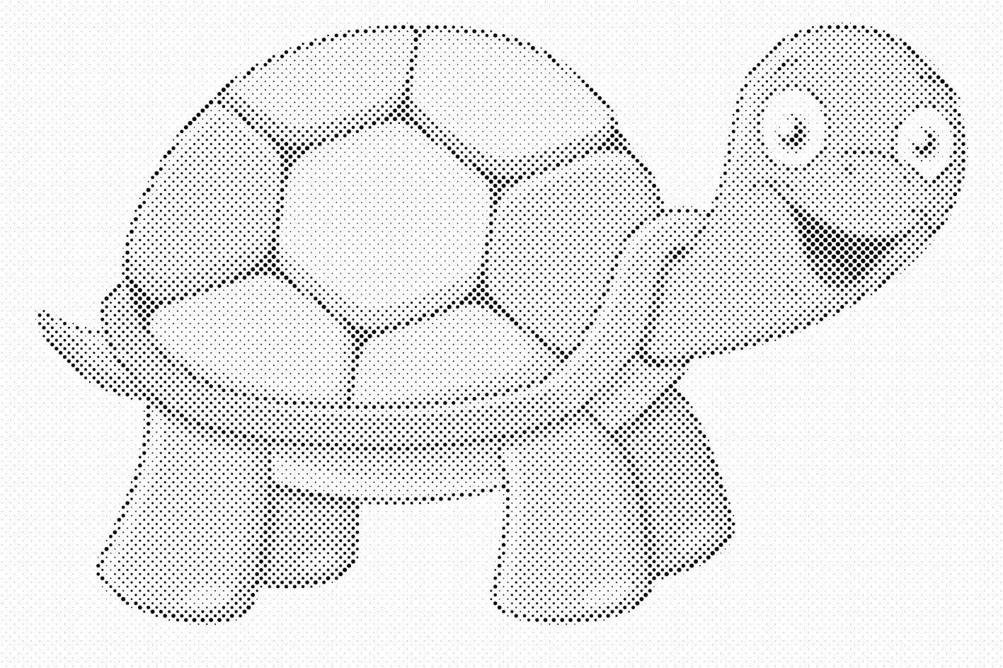 Tortue heureuse - Dottingo
