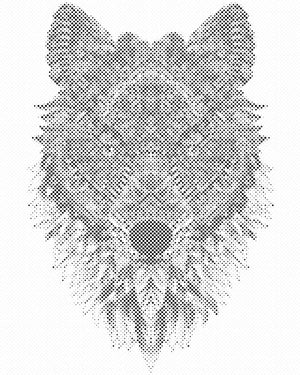 Mandala loup - Dottingo