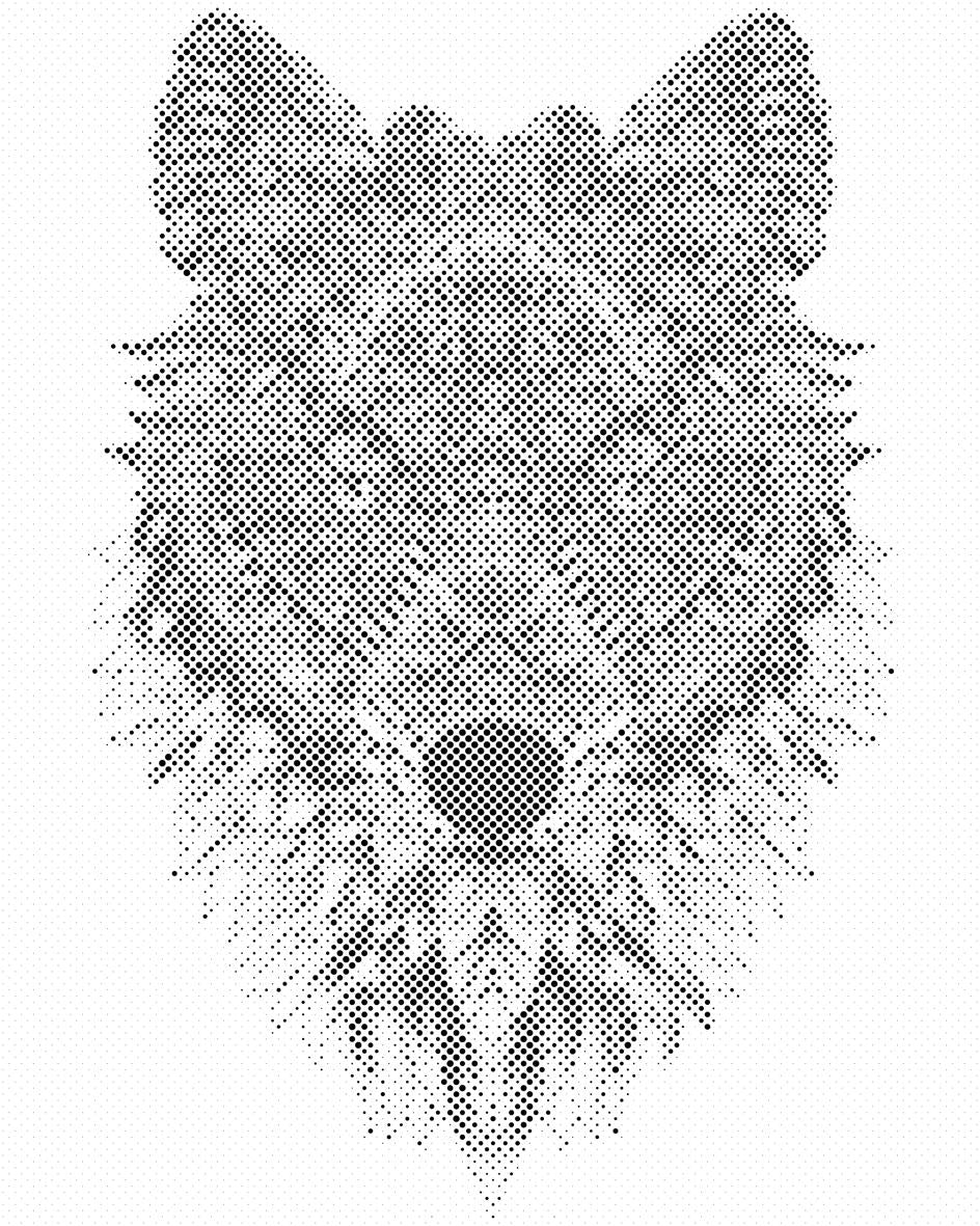 Mandala loup - Dottingo