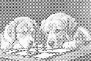 Chien et échecs 1 - Dottingo