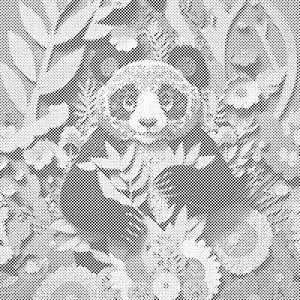 Panda joyeux - Dottingo