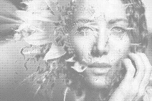 Femme cachée dans un tournesol - Dottingo