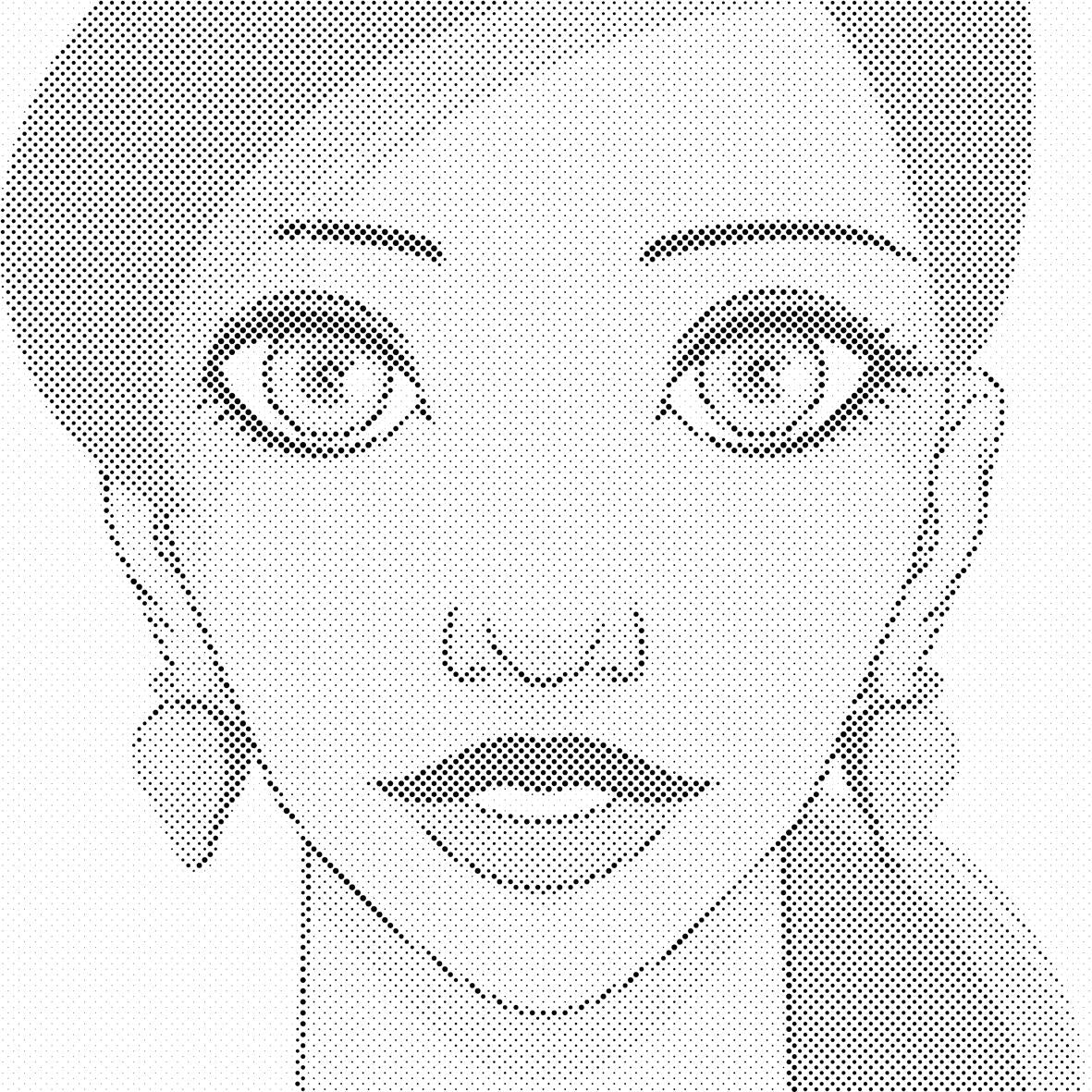 Femme avec des boucles d'oreilles fraise - Dottingo