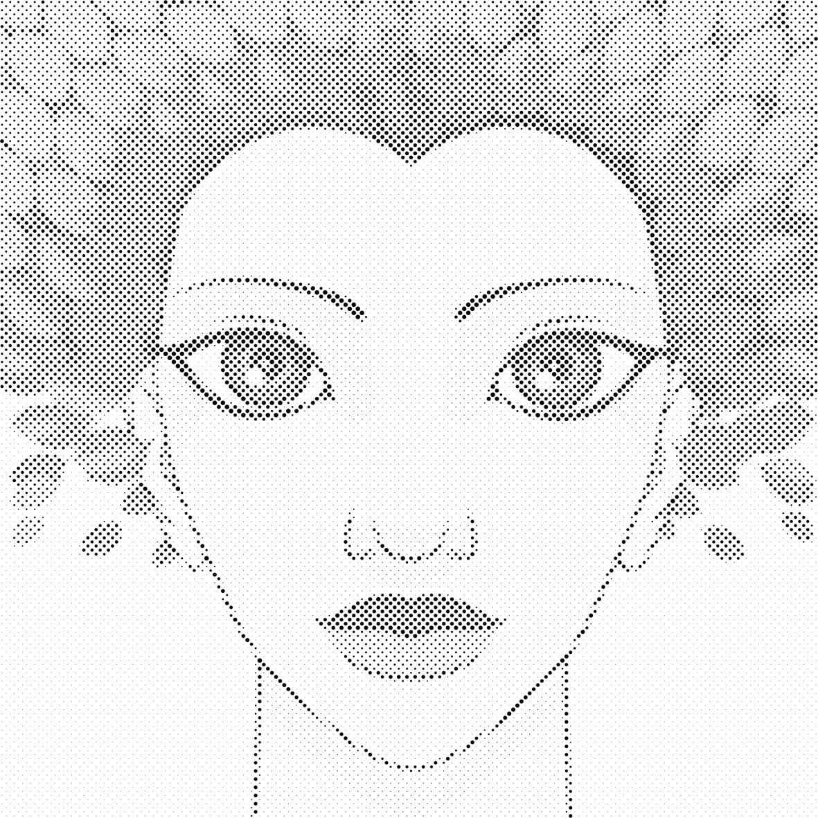 Femme avec des feuilles d’arbre - Dottingo
