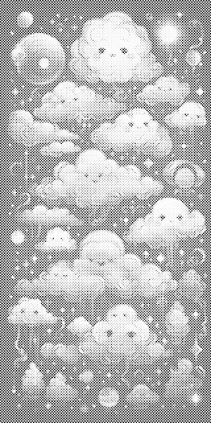 Nuages la nuit - Dottingo