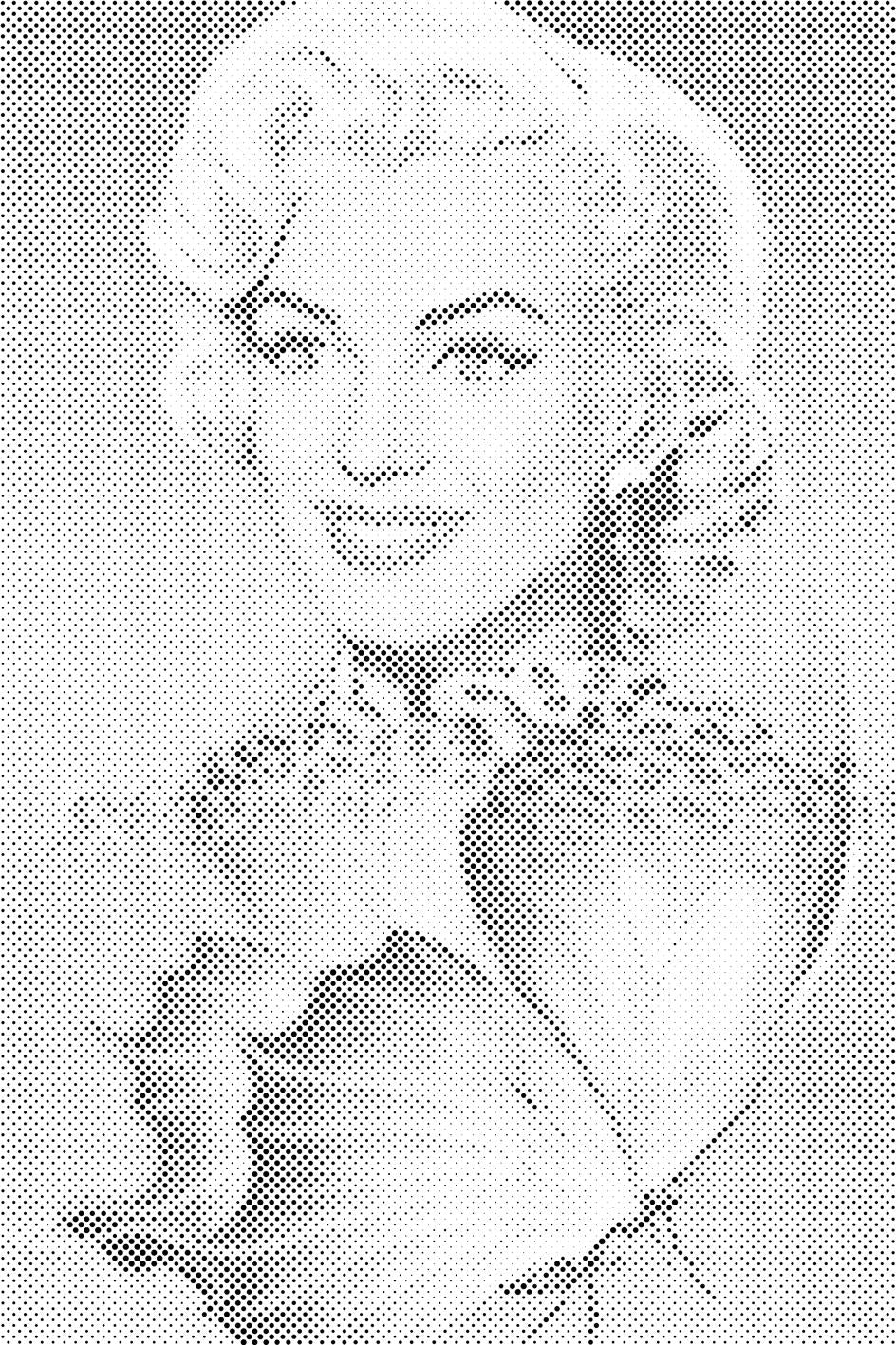 Marilyn Monroe avec un papillon - Dottingo