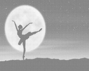 Ballerine à la pleine lune - Dottingo