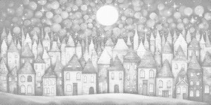 Petites maisons la nuit - Dottingo