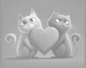 Chats amoureux 2 - Dottingo