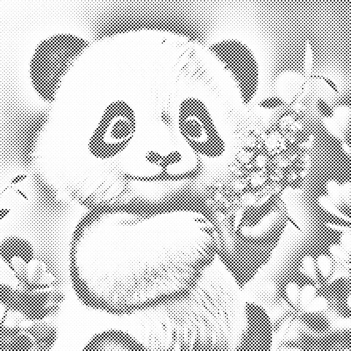 Un panda mignon - Dottingo