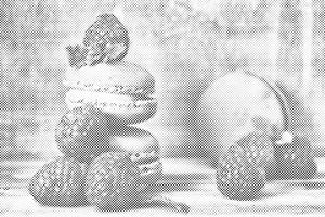 Macarons et framboises - Dottingo