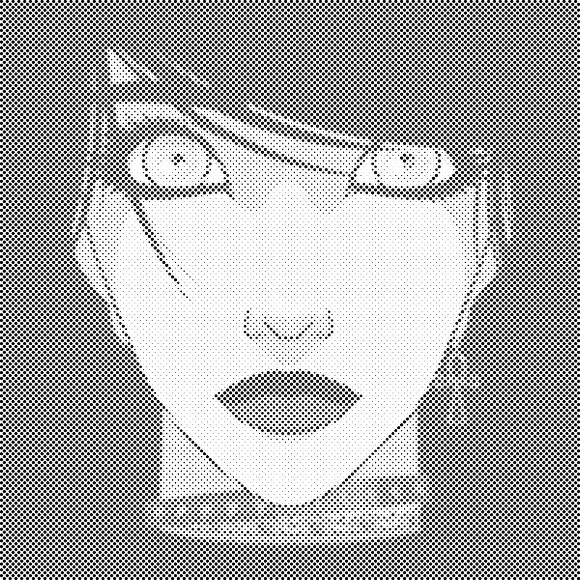 Femme en noir - Dottingo