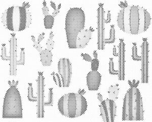 Fond de cactus - Dottingo