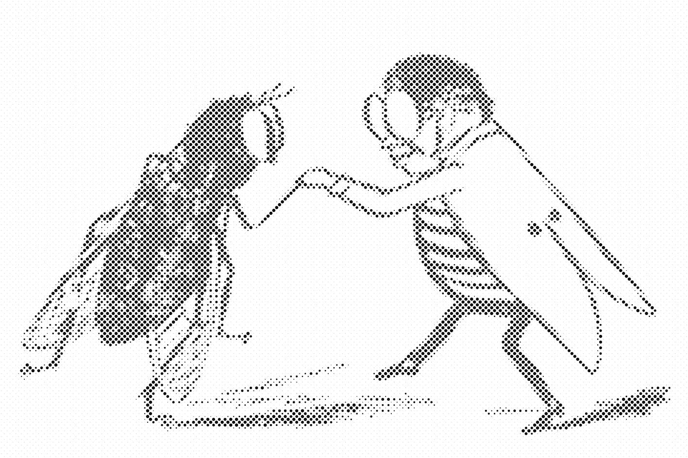 Danse d’insectes N/B - Dottingo