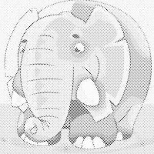 Éléphant rond - Dottingo